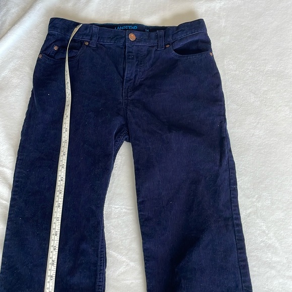 LANDS END boys cords navy.  SZ 14 Boys, like new condition - Picture 2 of 14